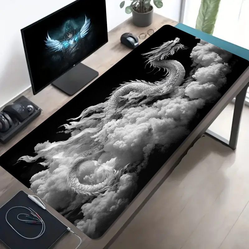 Czarno-biała podkładka pod mys – Desk Setup Laptop And Pc recenzja i cena