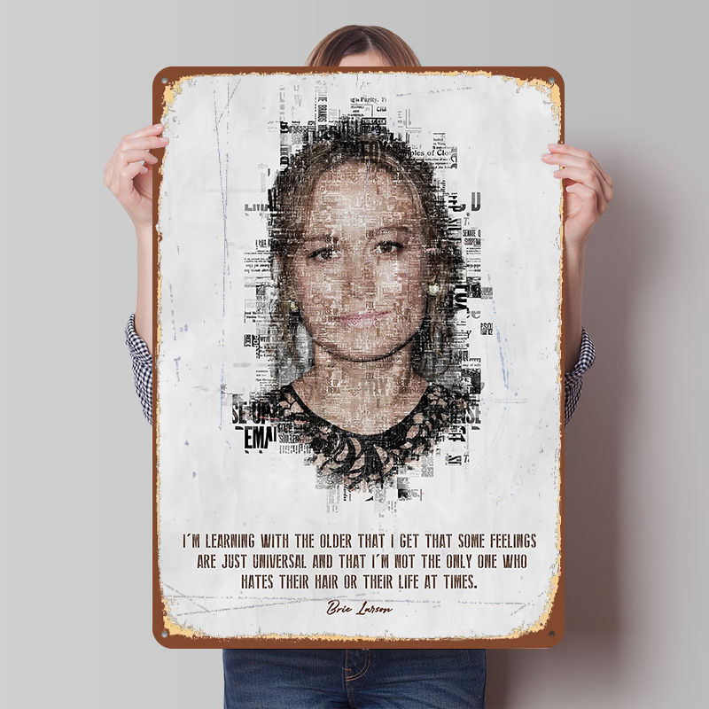 Plakat z cytatem Bri Larnson,  – Desk Setup Quotes recenzja i cena