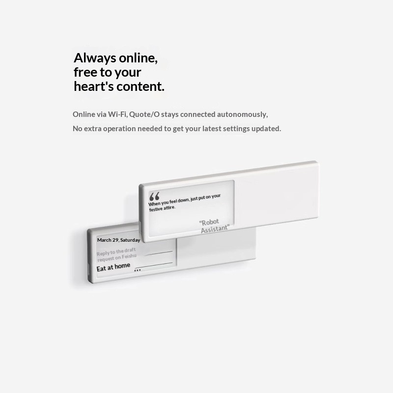 Cytat O Smart Wifi E Ink Displ – Desk Setup Quotes recenzja i cena